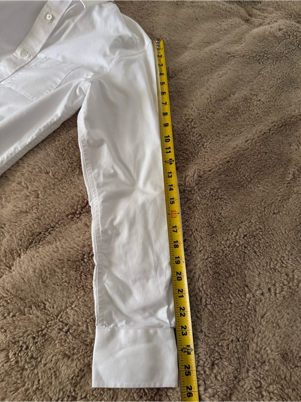 Banana Republic Men's White Button-Down Dress Shirt - Picture 7 of 11